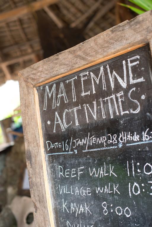 Matemwe Lodge Zewnętrze zdjęcie
